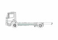 Blueprint Mercedes Benz Atego 15L Truck A4 Photo Print