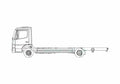 Blueprint Mercedes Benz Atego 8L 7.5t Truck A4 Photo Print
