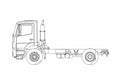 Blueprint Mercedes Benz Axor 1828KO Truck A4 Photo Print