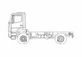 Blueprint Mercedes Benz Axor 18AK 4x4 Truck A4 Photo Print