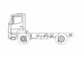 Blueprint Mercedes Benz Axor 18K 4x2 Truck A4 Photo Print