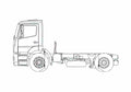 Blueprint Mercedes Benz Axor 18LS Truck A4 Photo Print