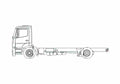 Blueprint Mercedes Benz Axor II Lowliner Truck A4 Photo Print