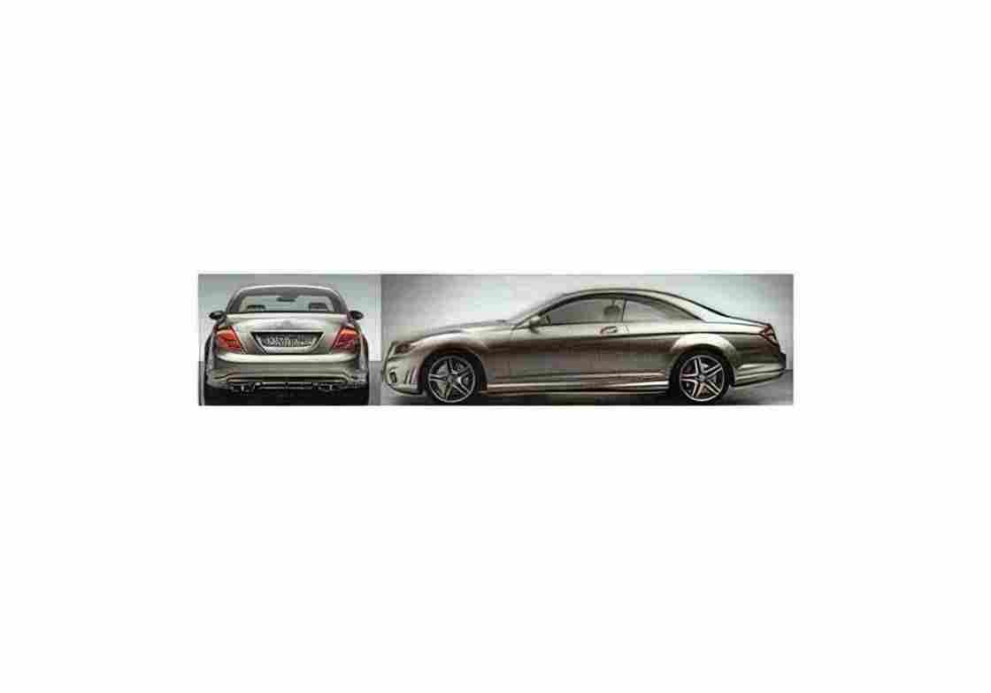 Blueprint Mercedes Benz CL Class W216 CL 65 AMG Coupe 2007 01 A4 Photo Print