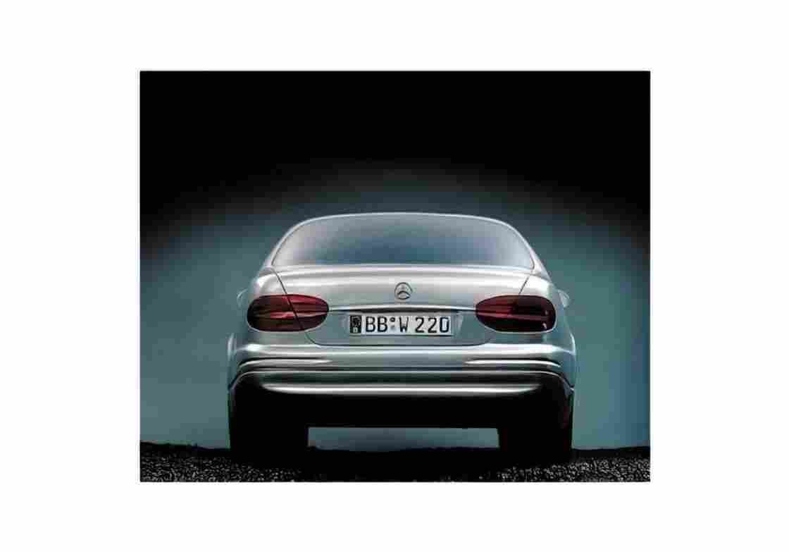 Blueprint Mercedes Benz Concept Sedan A4 Photo Print