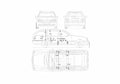Blueprint Mercedes Benz E Class W211 Wagon 2004 A4 Photo Print