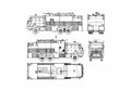 Blueprint Mercedes Benz Fire Truck 1987 A4 Photo Print