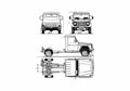 Blueprint Mercedes Benz G Class W463 Truck 1999 A4 Photo Print