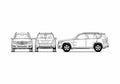 Blueprint Mercedes Benz GLK Class X204 SUV 2008 A4 Photo Print