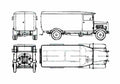Blueprint Mercedes Benz L2000 Van 1931 A4 Photo Print