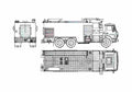 Blueprint Mercedes Benz L2232 Fire Truck 1983 A4 Photo Print
