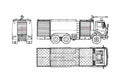 Blueprint Mercedes Benz L2632K 38 Fire Truck 1982 A4 Photo Print