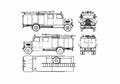 Blueprint Mercedes Benz L3000S Fire Truck 1940 A4 Photo Print