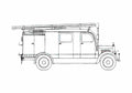 Blueprint Mercedes Benz L3000S Truck 1938 A4 Photo Print