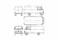 Blueprint Mercedes Benz L319 Van 1956 A4 Photo Print