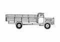 Blueprint Mercedes Benz L4500A Truck 1943 A4 Photo Print
