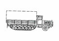 Blueprint Mercedes Benz L4500R Truck 1943 A4 Photo Print