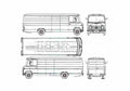 Blueprint Mercedes Benz L508 MWB Van 1975 A4 Photo Print