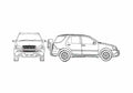 Blueprint Mercedes Benz ML 270 CDI SUV 2002 A4 Photo Print