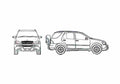 Blueprint Mercedes Benz ML 270 SUV 2001 A4 Photo Print