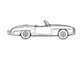 Blueprint Mercedes Benz SL Class 190SL Cabriolet 1960 A4 Photo Print