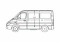 Blueprint Mercedes Benz Sprinter 3 CDi Minivan A4 Photo Print