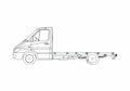 Blueprint Mercedes Benz Sprinter 616 Chassis Truck A4 Photo Print