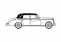 Blueprint Mercedes Benz Type 300 W189 300d Cabriolet 1955 A4 Photo Print