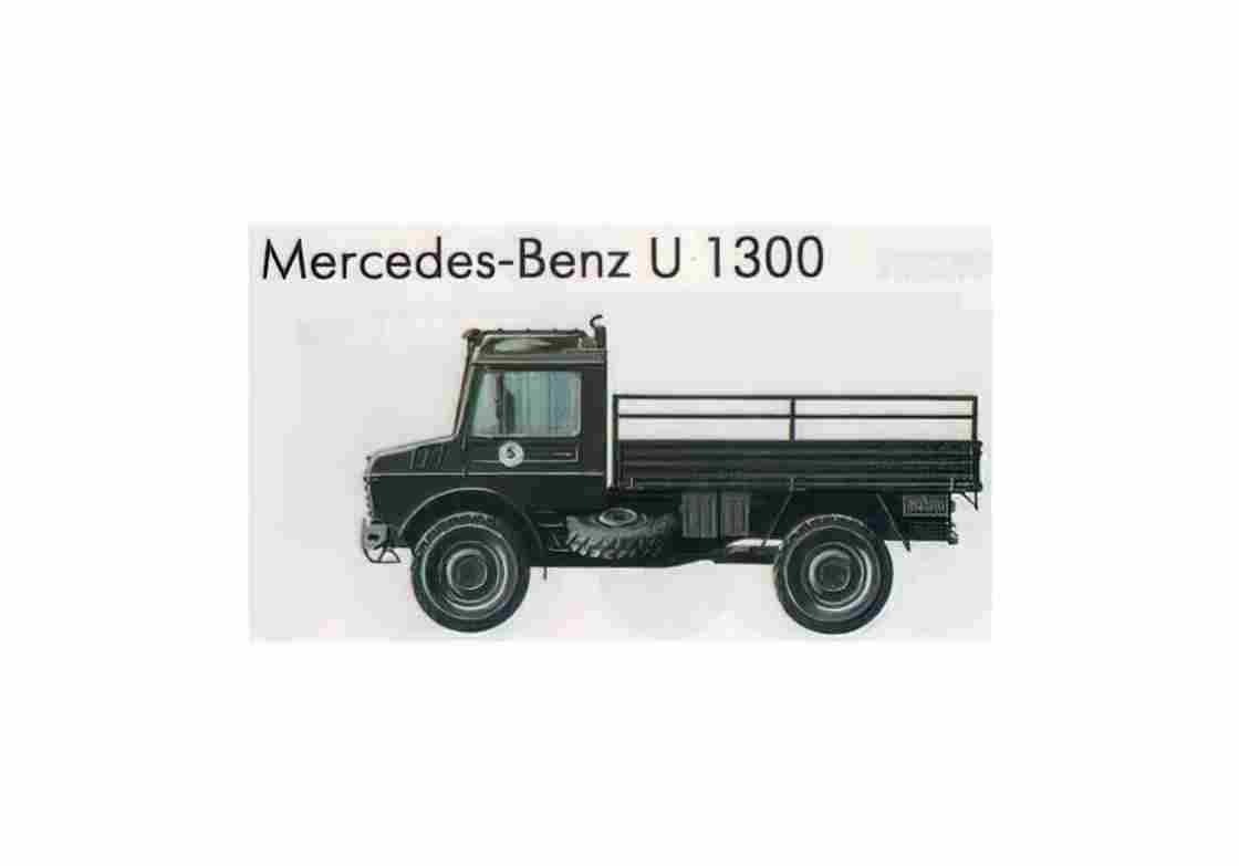 Blueprint Mercedes Benz U 1300 Truck 01 A4 Photo Print