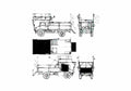 Blueprint Mercedes Benz Unimog 404 Truck 1954 A4 Photo Print