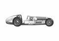 Blueprint Mercedes Benz W125GP OW 1937 A4 Photo Print