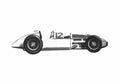 Blueprint Mercedes Benz W163GP OW 1939 A4 Photo Print