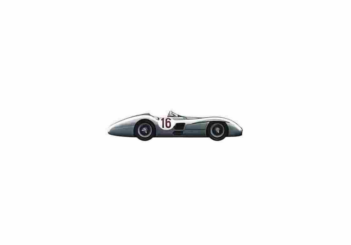 Blueprint Mercedes Benz W196 F1 OW 1954 01 A4 Photo Print