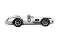 Blueprint Mercedes Benz W196 OW 1955 A4 Photo Print