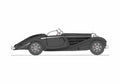 Blueprint Mercedes Benz W29 540K Cabriolet 1936 A4 Photo Print