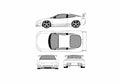 Blueprint Mitsubishi Eclipse II Tuning Coupe 1995 A4 Photo Print