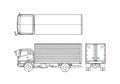 Blueprint Mitsubishi FP517JR Truck 2005 A4 Photo Print