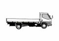 Blueprint Mitsubishi Fuso Canter FC Truck 2007 A4 Photo Print