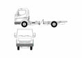 Blueprint Mitsubishi Fuso Canter Truck 2007 A4 Photo Print