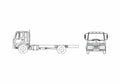 Blueprint Mitsubishi Fuso FK200 Truck A4 Photo Print