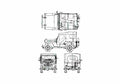 Blueprint Mitsubishi Jeep CJ3B J3 JH4 76ps SUV 1953 A4 Photo Print