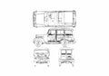 Blueprint Mitsubishi Jeep J 30 SUV A4 Photo Print