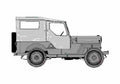 Blueprint Mitsubishi Jeep J10 SUV 1967 A4 Photo Print