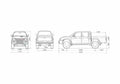 Blueprint Mitsubishi L200 Trojan Animal Pick up 2007 A4 Photo Print