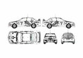 Blueprint Mitsubishi Lancer Evo III WRC Sedan 2000 A4 Photo Print