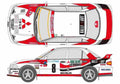 Blueprint Mitsubishi Lancer Evo WRC Sedan 1993 A4 Photo Print