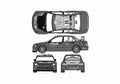 Blueprint Mitsubishi Lancer Evolution VIII WRC Sedan 2005 A4 Photo Print