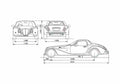 Blueprint Mitsuoka Himiko Cabriolet 2008 A4 Photo Print