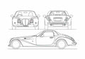 Blueprint Mitsuoka Himiko Cabriolet 2010 A4 Photo Print
