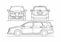 Blueprint Mitsuoka Nouera Estate Wagon 2010 A4 Photo Print